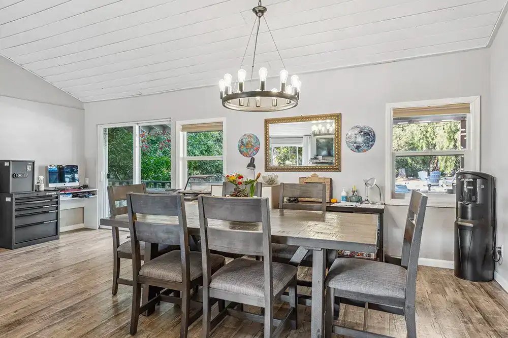 Dining room in a Wings residential home