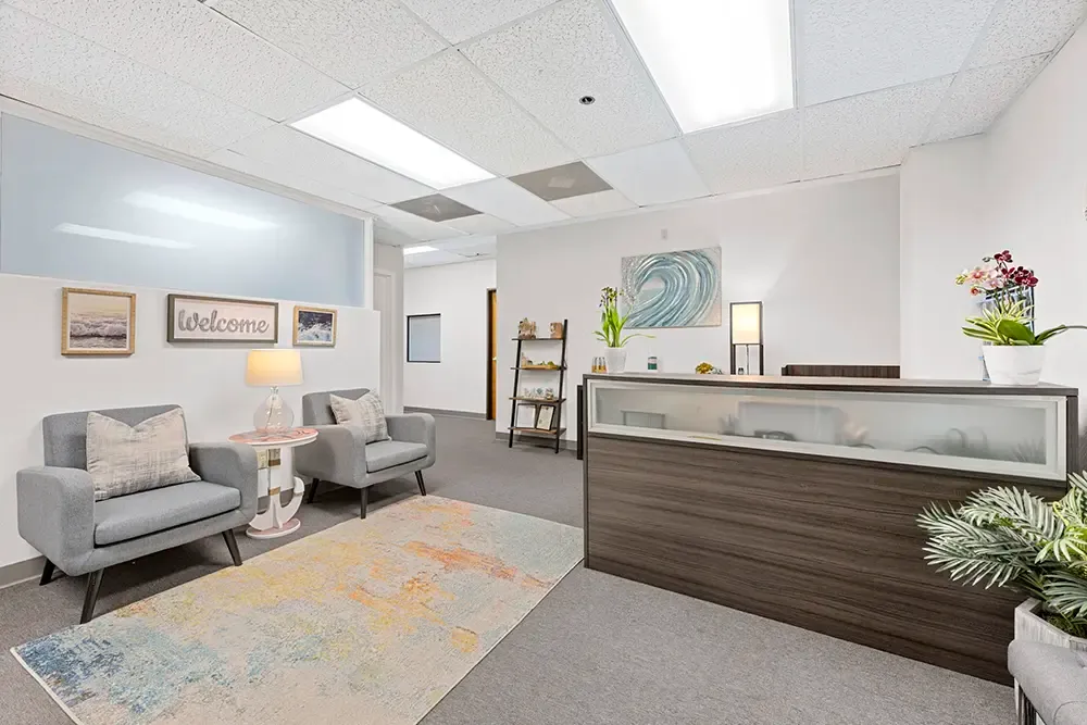 Reception at the men's program office on Grand Avenue in Carlsbad
