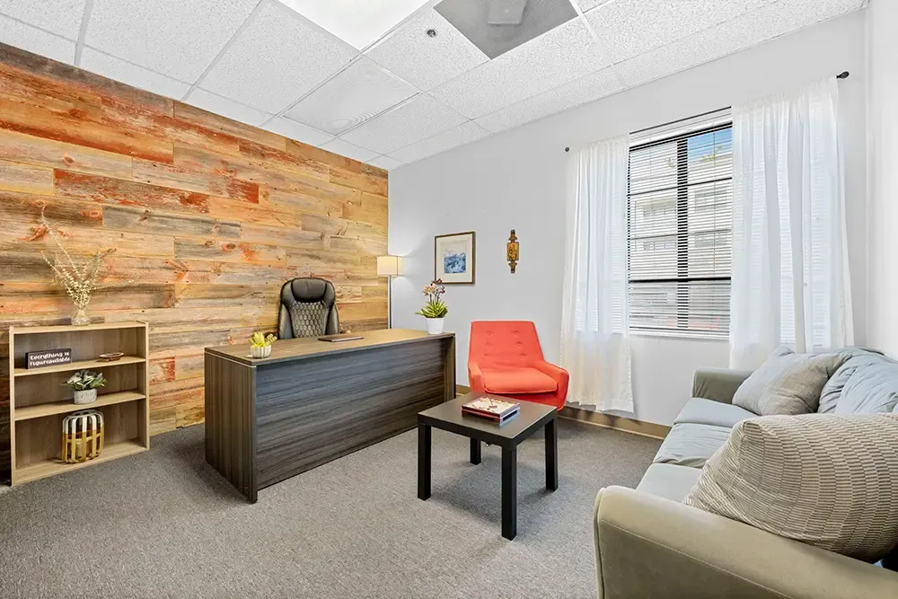 Therapy office at the men's program