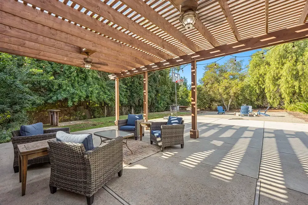 Patio at a Wings residential home