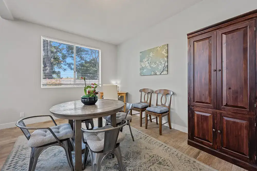 Dining room in a Wings residential home